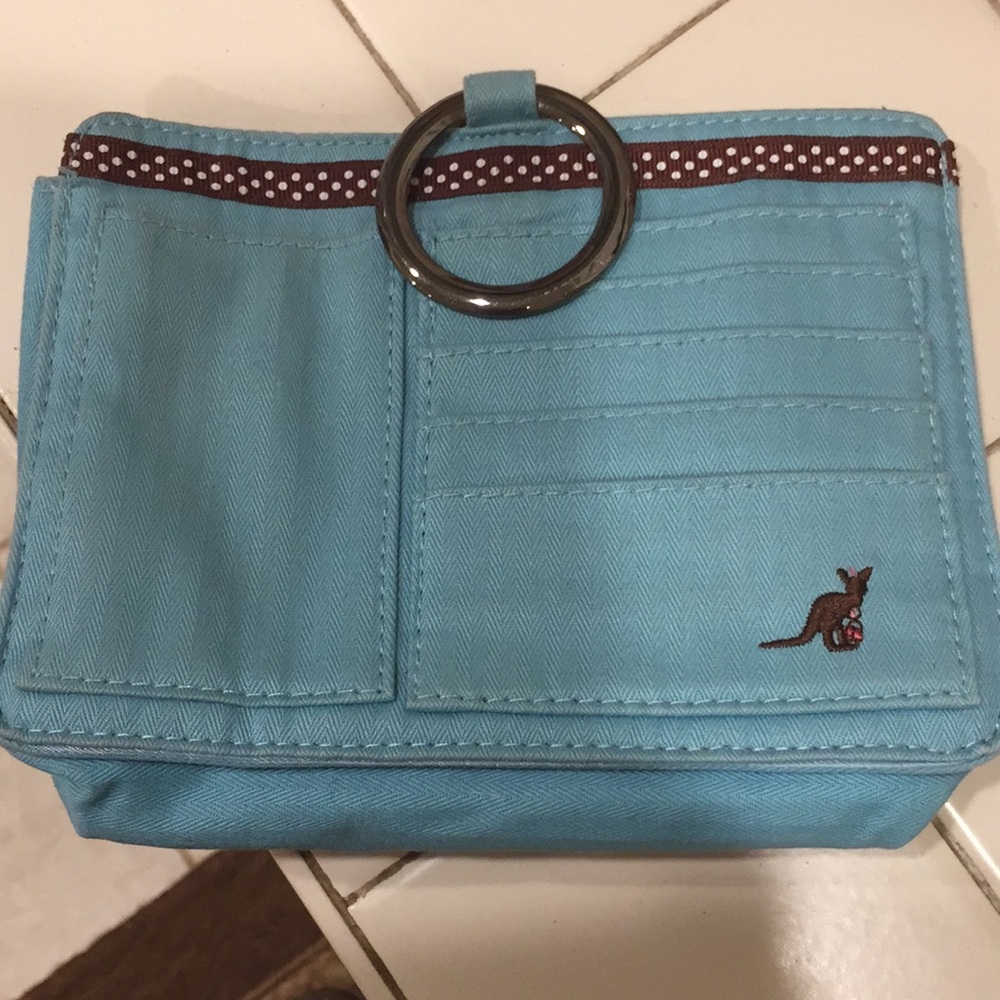 POUCHEE Blue POCKET CROSSBODY/PURSE ORGANIZER BAG